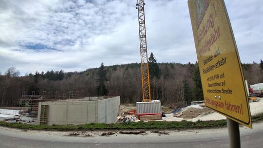Großbaustelle bei Katzenloch