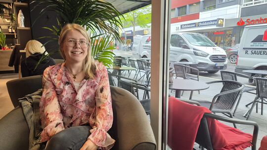 BID-Managerin Gina Neyses zieht eine positive Bilanz des italienischen Markts in der Koblenzer Schloßstraße.