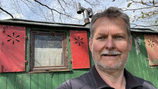 Beide sind nach ihrem Ausflug an den Wiesensee doch ein paar Jahrzehnte älter geworden: WZ-Redakteur Markus Müller und sein auch