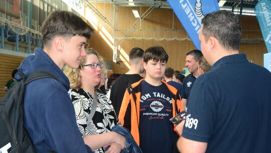 Auch Michelin warb während der Ausbildungsbörse 2026 um Azubis.