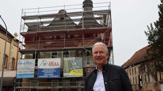 Die Bauarbeiten an der Jugendstilvilla in Wittlich sind in vollem Gange. Auf allen Etagen wird gearbeitet, und es gibt noch viel