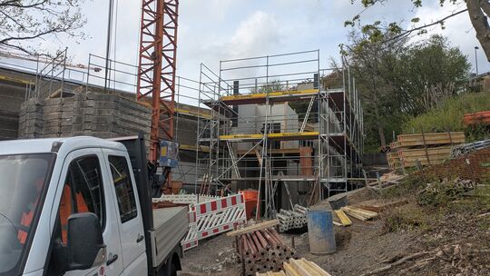 Derzeit ist das Hallenbad in Daaden eine Großbaustelle.