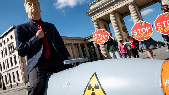 Demonstration gegen Atomwaffen