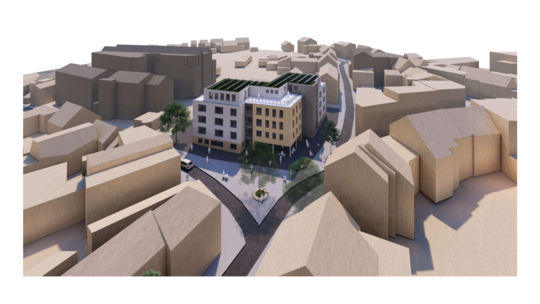 In der Animation des Architektenbüros Rumpf ist das Vorhaben gut erkennbar.