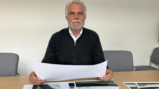 Christof Geskes plant die Buga-Flächen in Lahnstein.