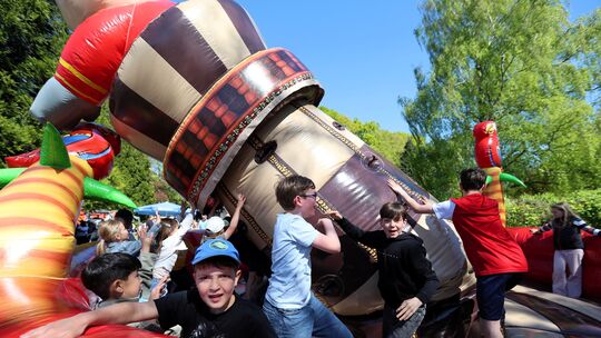 Der Wettergott bescherte den Ehlscheidern ein herrliches Frühlingswetter.