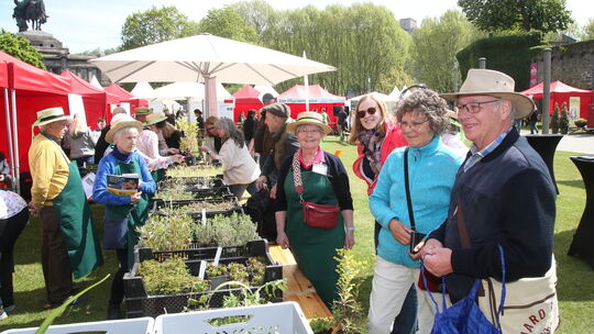 Gut besucht war bei der Eröffnung der Koblenzer Gartenkultur die Pflanzentauschbörse der Bugafreunde.