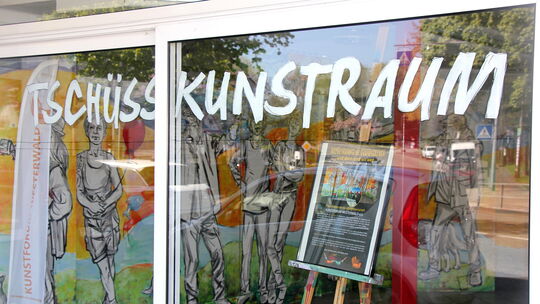 Die Tage des "Kunstraums" in der unteren Fußgängerzone sind gezählt - Ende April werden die Räumlichkeiten (ehemals eine Bäckere