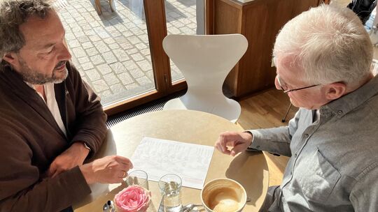 Außergewöhnliche Ermittler: Der Fagottist Nikolaus Maler (links) und der Musikwissenschaftler Joachim Pollmann tragen Erinnerung