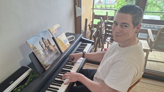 Alles im Griff: Kolja Frank, Vorsitzender des Männerchors 1854 Rübenach, berichtet, wie ein Traditionsverein auf dem Weg zu eine