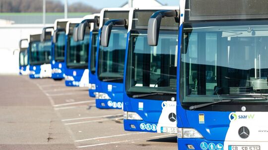Verdi-Warnstreik im Nahverkehr - Saarbrücken