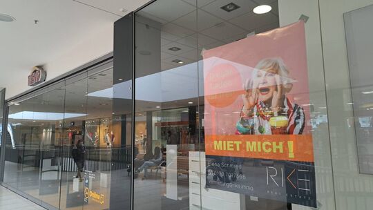 Ein Hilferuf an der Schlossgalerie.