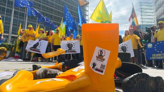 Bauernproteste zum EU-Haushalt