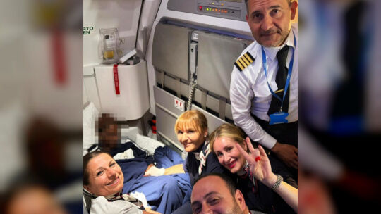 Geburt über den Wolken