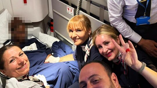 Geburt über den Wolken