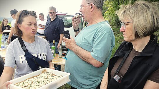 Auch kulinarisch hatte die Weinwanderung in Berschweiler so einiges zu bieten.