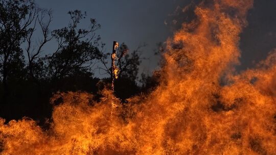 Die traditionellen Maifeuer wie hier in Nahbollenbach locken viele Besucher an und sind oft ein echter Hingucker. Aber sie berge