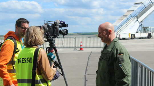 Übung "Dispersed Operations 2026": Oberstleutnant Thomas Hiller, stellvertretender Kommodore des Taktischen Luftwaffengeschwader