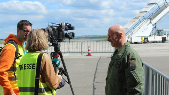 Übung "Dispersed Operations 2026": Oberstleutnant Thomas Hiller, stellvertretender Kommodore des Taktischen Luftwaffengeschwader