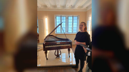 Katharina Preller (LMU München) gab jede Menge Hintergrundwissen zum Instrument weiter.
