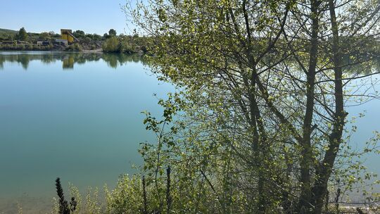 Malerisch liegt er da: der Baggersee im Mülheim-Kärlicher Stadtteil Urmitz-Bahnhof. Schwimmen ist hier aber nicht erlaubt.