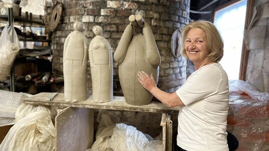 Großprojekt erfolgreich angeschlossen: Susanne Boerner hat an der Ostsee einen Kunstgarten mit ihren originellen Skulpturen best