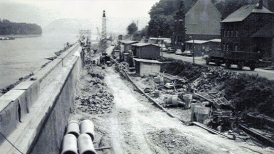 Der damalige Straßenbau in 1960er-Jahren in Fornich. Der damalige Straßenbau in 1960er-Jahren in Fornich.