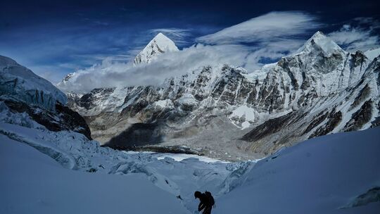 Route auf den Mount Everest blockiert