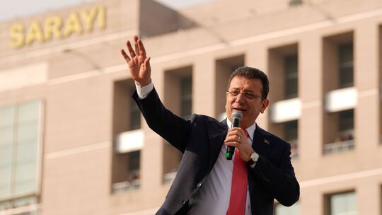 Istanbuls Bürgermeister Ekrem Imamoglu vor seiner Inhaftierung