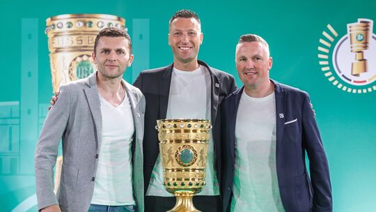 DFB-Pokal Handover-Zeremonie vor dem Finale DFB-Pokal Handover-Zeremonie vor dem Finale