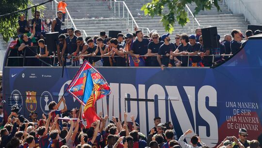 FC Barcelona feiert den Meistertitel in Spanien