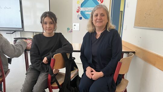Eilif Eilif Özbaş (links) und ihre Sprach-Lehrerin Rahime Önkol.