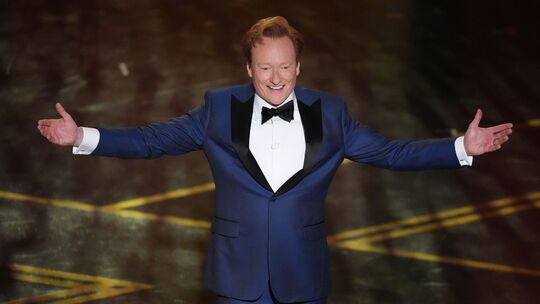Moderator Conan O'Brien