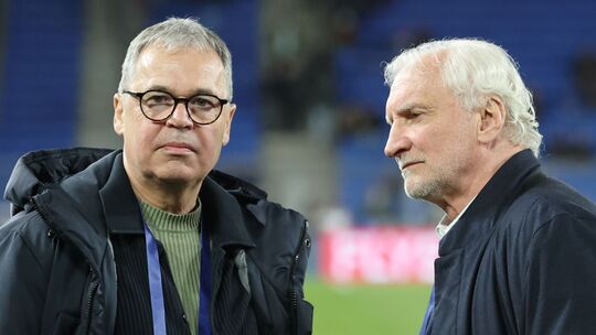 Andreas Rettig (l) und Rudi Völler