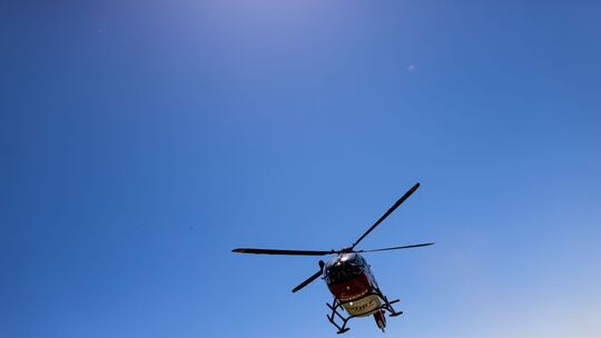 Ein Rettungshubschrauber