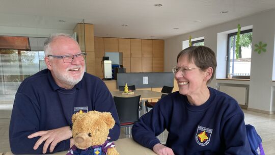 Susanne Schmitz-Portugall (rechts) und Rainer Schönhofen gehören zum Team der Notfallseelsorge im Kreis Ahrweiler. Das hat als T