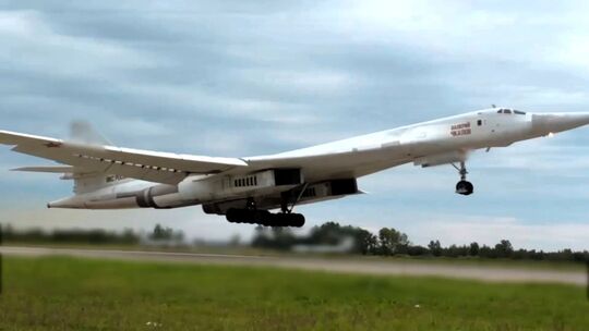 Russischer Langstreckenbomber Tu-160 Russischer Langstreckenbomber Tu-160