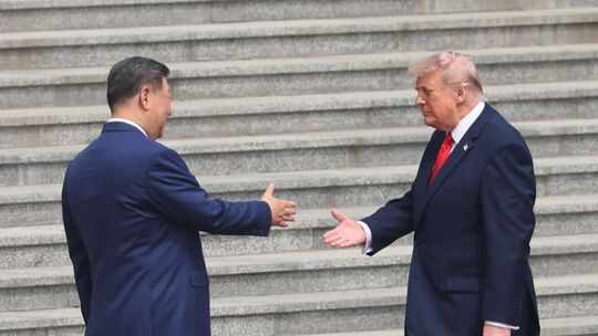 US-Präsident Trump in China US-Präsident Trump in China