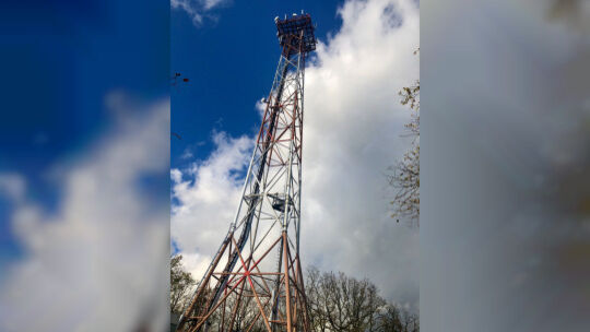 Der Funkturm auf dem Waldböckelheimer Welschberg - die geplante Version in Boos fällt etwas kleiner aus.