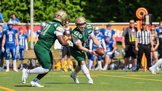 Nach dem Auftaktsieg gegen Albershausen wollen die Montabaur Fighting Farmers gegen die Gießen Golden Dragons nachlegen. Kick-of