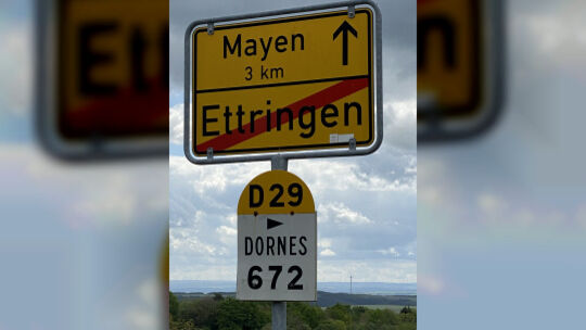 672 Kilometer sind es von Ettringen bis nach Dornes in Burgund.