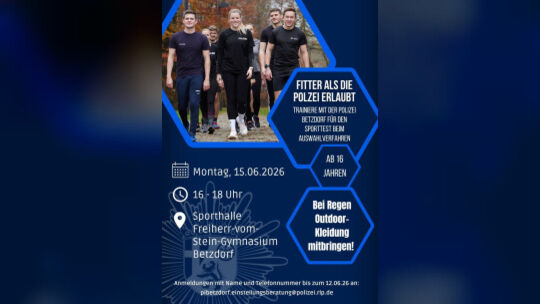 Plakat Sporttesttraining 2026 Plakat Sporttesttraining 2026