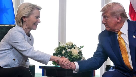 US-Präsident Trump trifft von der Leyen US-Präsident Trump trifft von der Leyen