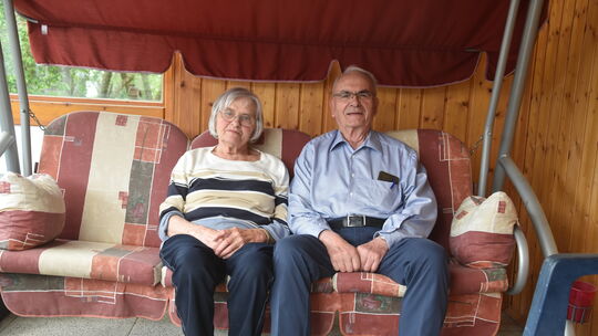 Christa und Ekkehard Bauer feiern heute Diamantene Hochzeit. Seit 60 Jahren gehen sie gemeinsam durchs Leben.