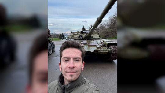 Der Weyerbuscher Max-Manuel Granzin (19) unternahm zum dritten Mal eine Reise in die Ukraine und war auch im Kriegsgebiet unterw