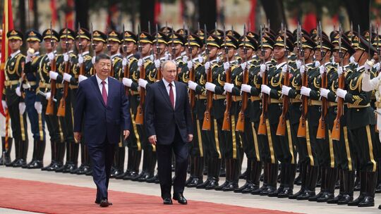 Russlands Präsident Putin in Peking Russlands Präsident Putin in Peking
