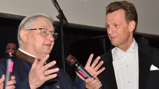 Freund und Förderer: Mathias Breitschaft (links) erzählt von den musikalischen Anfängen seines früheren Schülers Johannes Kalper