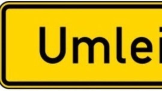 Verkehrszeichen "Umleitung"