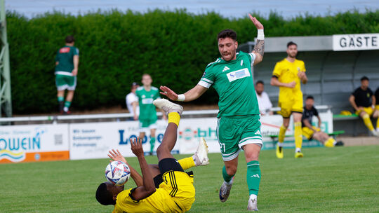 Letztes Heimspiel der Saison: Mahdi Mehnatgir (rechts) und der SV Alemannia Waldalgesheim wollen noch einmal mit großem Engageme