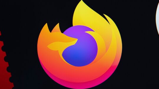 Das Firefox-Logo auf einem Laptop Das Firefox-Logo auf einem Laptop
